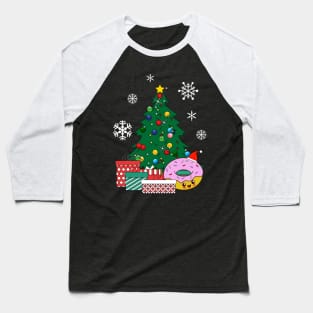 Happy Doughnut Around The Christmas Tree Baseball T-Shirt